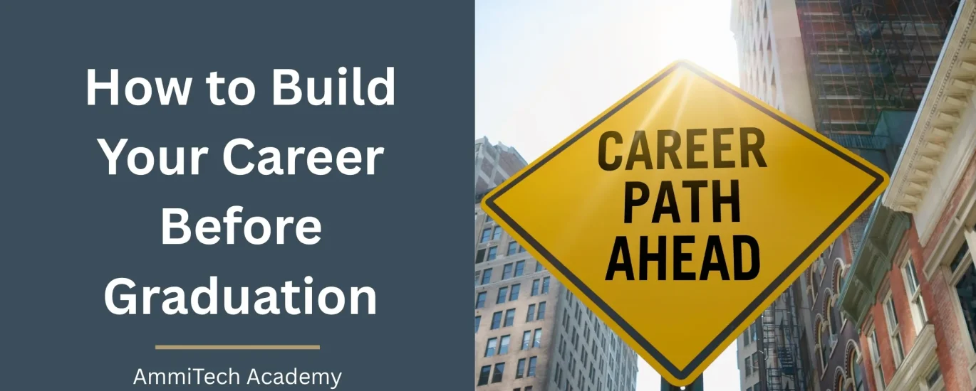 Student building career skills and experience before graduation