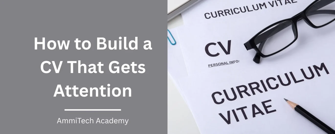 creating a professional CV for a job application