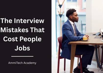 Job seeker preparing for a professional interview
