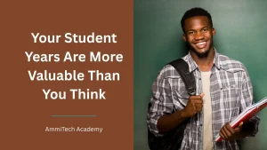 Student building skills and preparing for life after graduation