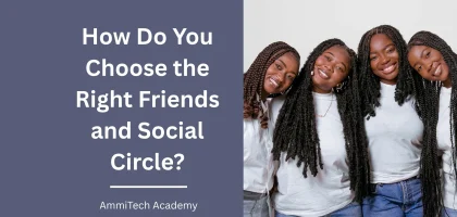 Young people choosing healthy friendships and a positive social circle